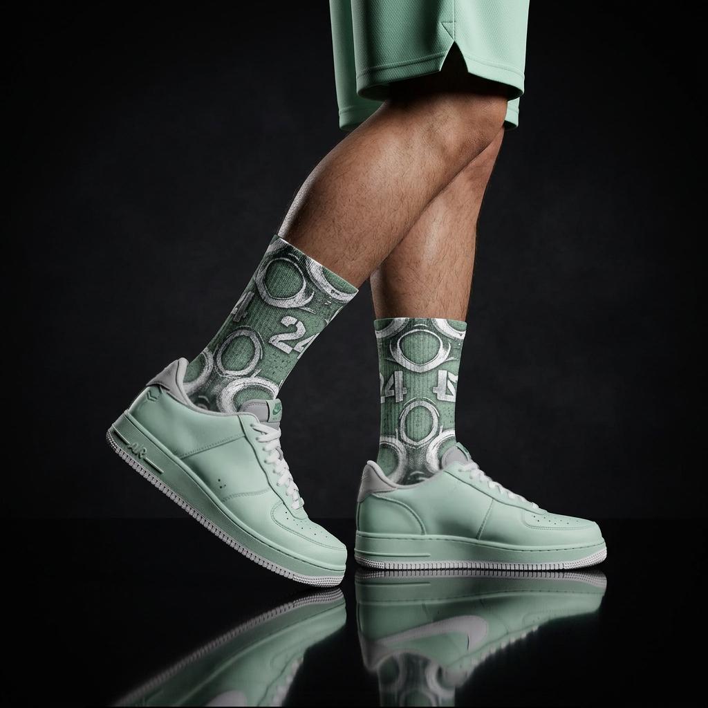 Kobe Bryant x Air Force 1 Socks | Concrete Luxury Basketball Heritage Streetwear