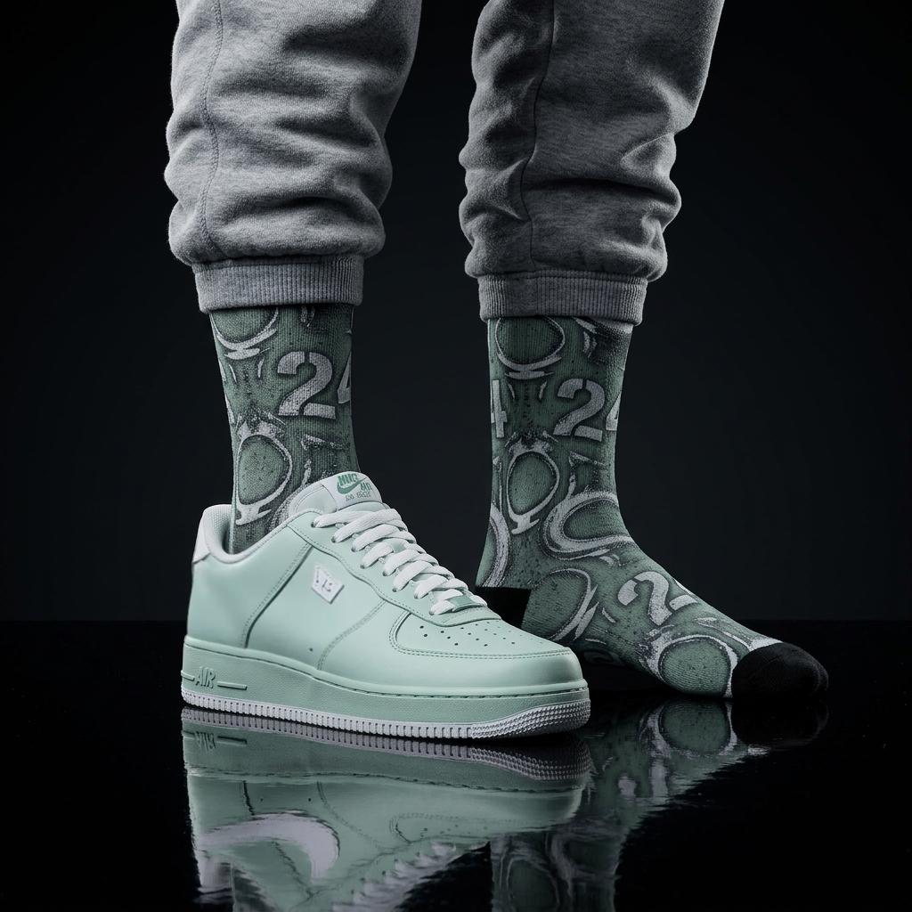 Kobe Bryant x Air Force 1 Socks | Concrete Luxury Basketball Heritage Streetwear