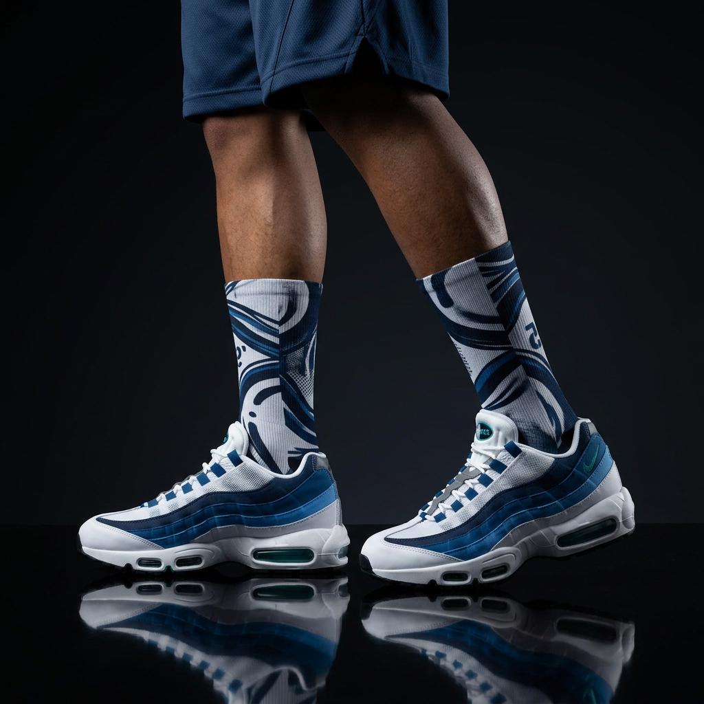 Matching Socks for Air Max 95 Big Bubble - Slate 2026 Inspired Design