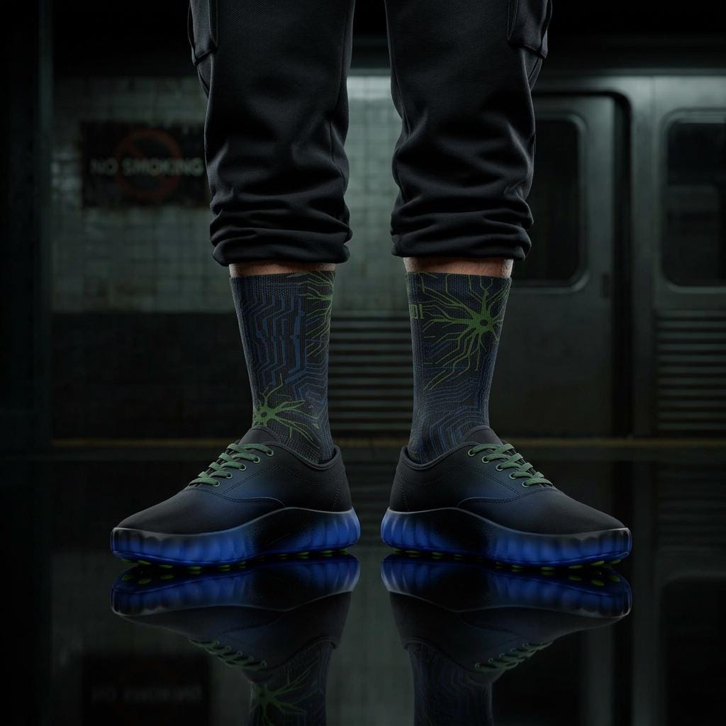 Matching Socks for Mind 001 Flyknit Hyper Royal Inspired Design