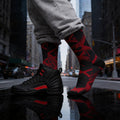 Matching Socks for Jordan 12 Retro Bloodline Off Noir inspired Design