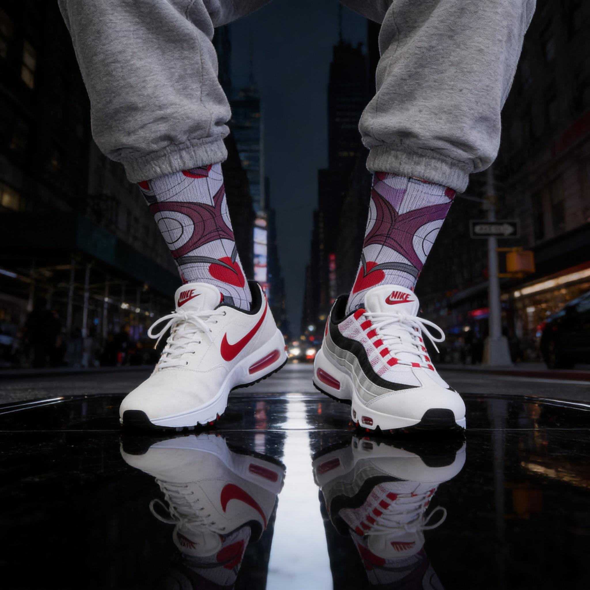 Matching Socks for Air Max 95 OG Comet Red 2026 Inspired