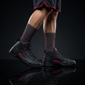 2.0 Matching Socks for Jordan 12 Retro Bloodline Off Noir inspired Design