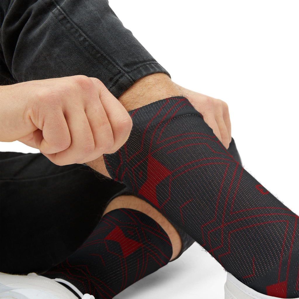 2.0 Matching Socks for Jordan 12 Retro Bloodline Off Noir inspired Design