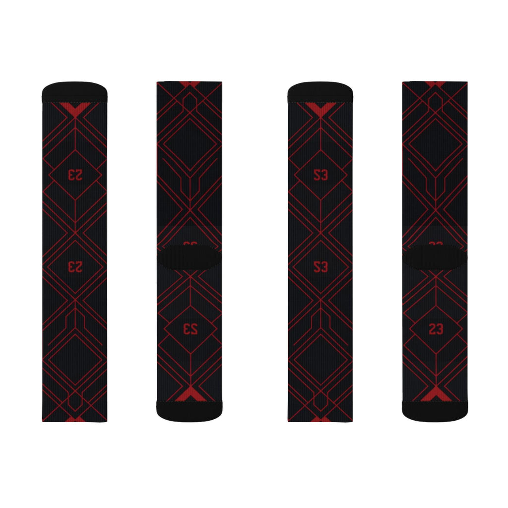 2.0 Matching Socks for Jordan 12 Retro Bloodline Off Noir inspired Design
