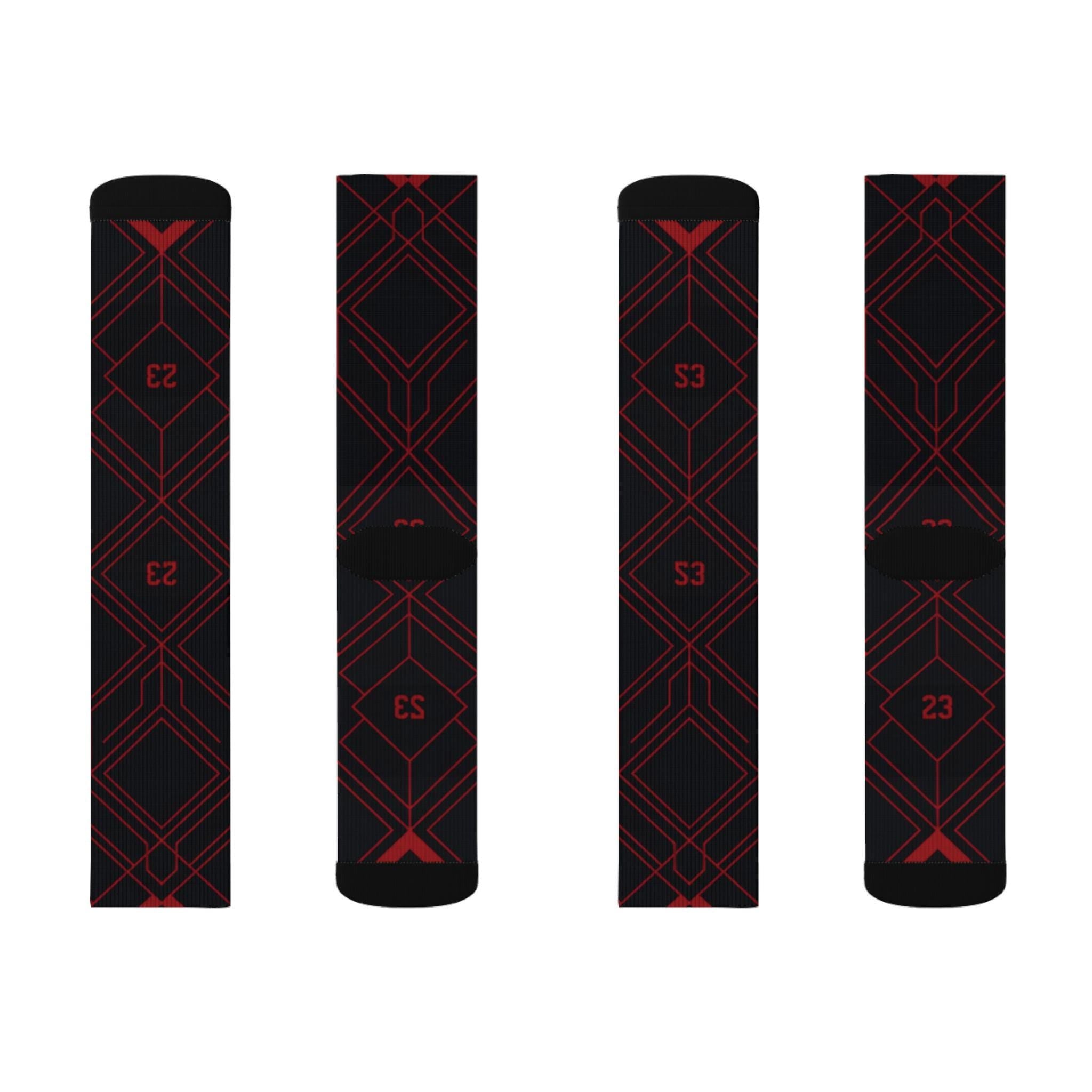 2.0 Matching Socks for Jordan 12 Retro Bloodline Off Noir inspired Design