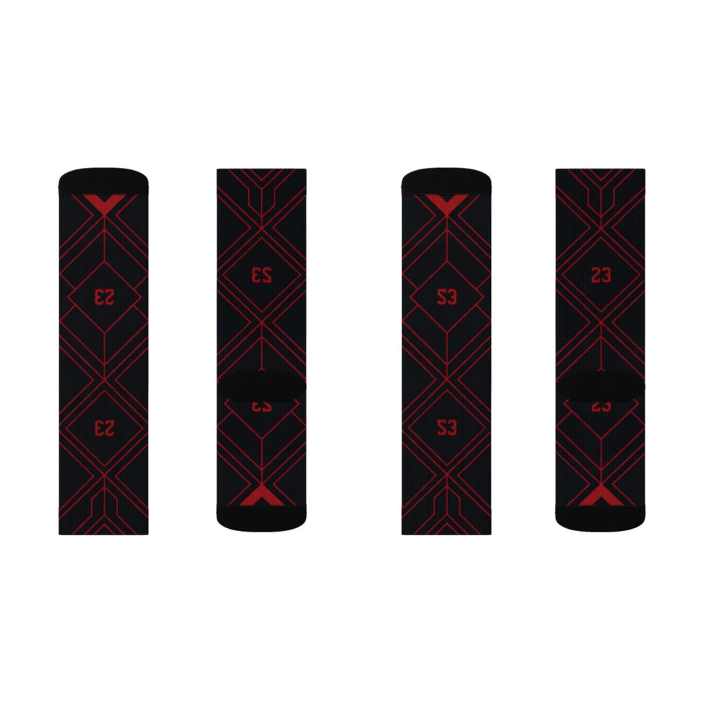 2.0 Matching Socks for Jordan 12 Retro Bloodline Off Noir inspired Design