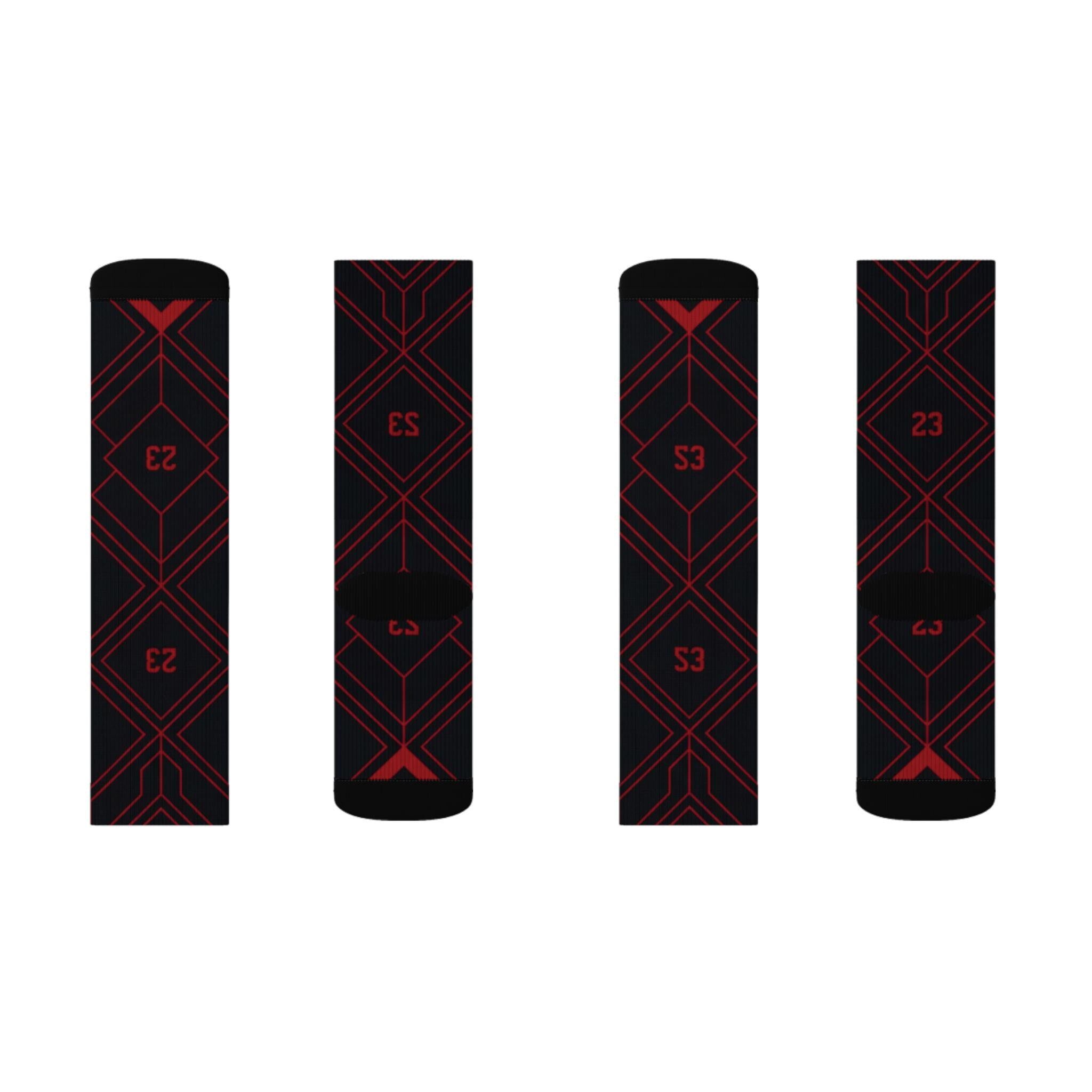 2.0 Matching Socks for Jordan 12 Retro Bloodline Off Noir inspired Design