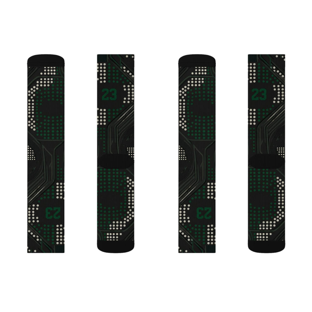 2.0 Matching Socks for Jordan 1 Retro Low OG Phantom Pine Green Inspired Design
