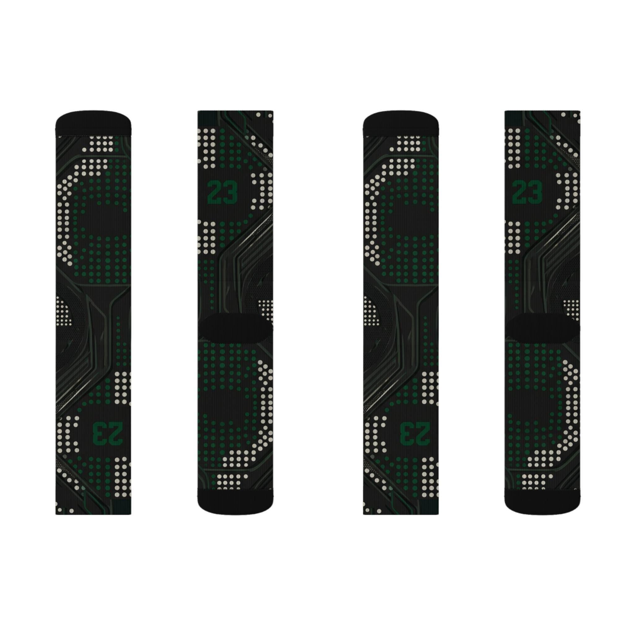 2.0 Matching Socks for Jordan 1 Retro Low OG Phantom Pine Green Inspired Design