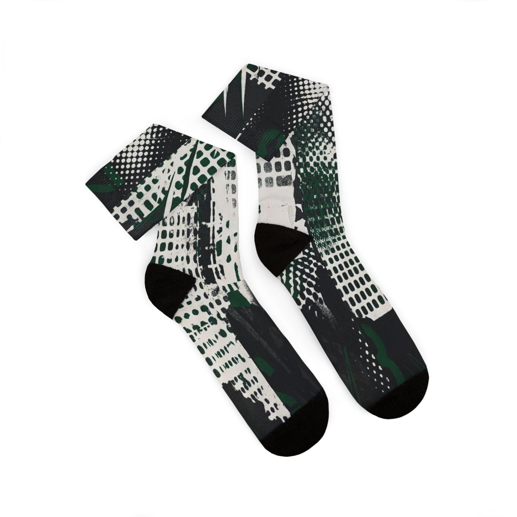 Matching Socks for Jordan 1 Retro Low OG Phantom Pine Green Inspired Design