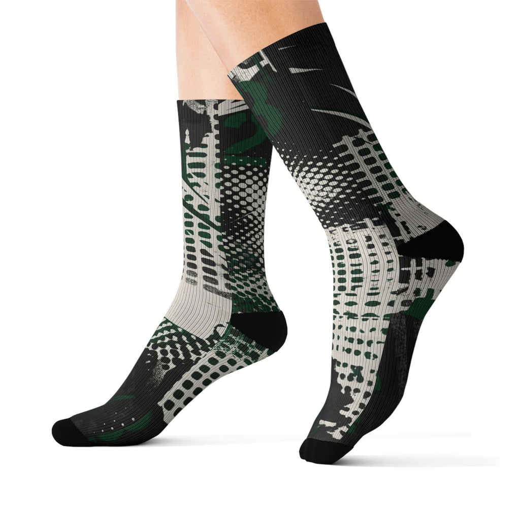 Matching Socks for Jordan 1 Retro Low OG Phantom Pine Green Inspired Design