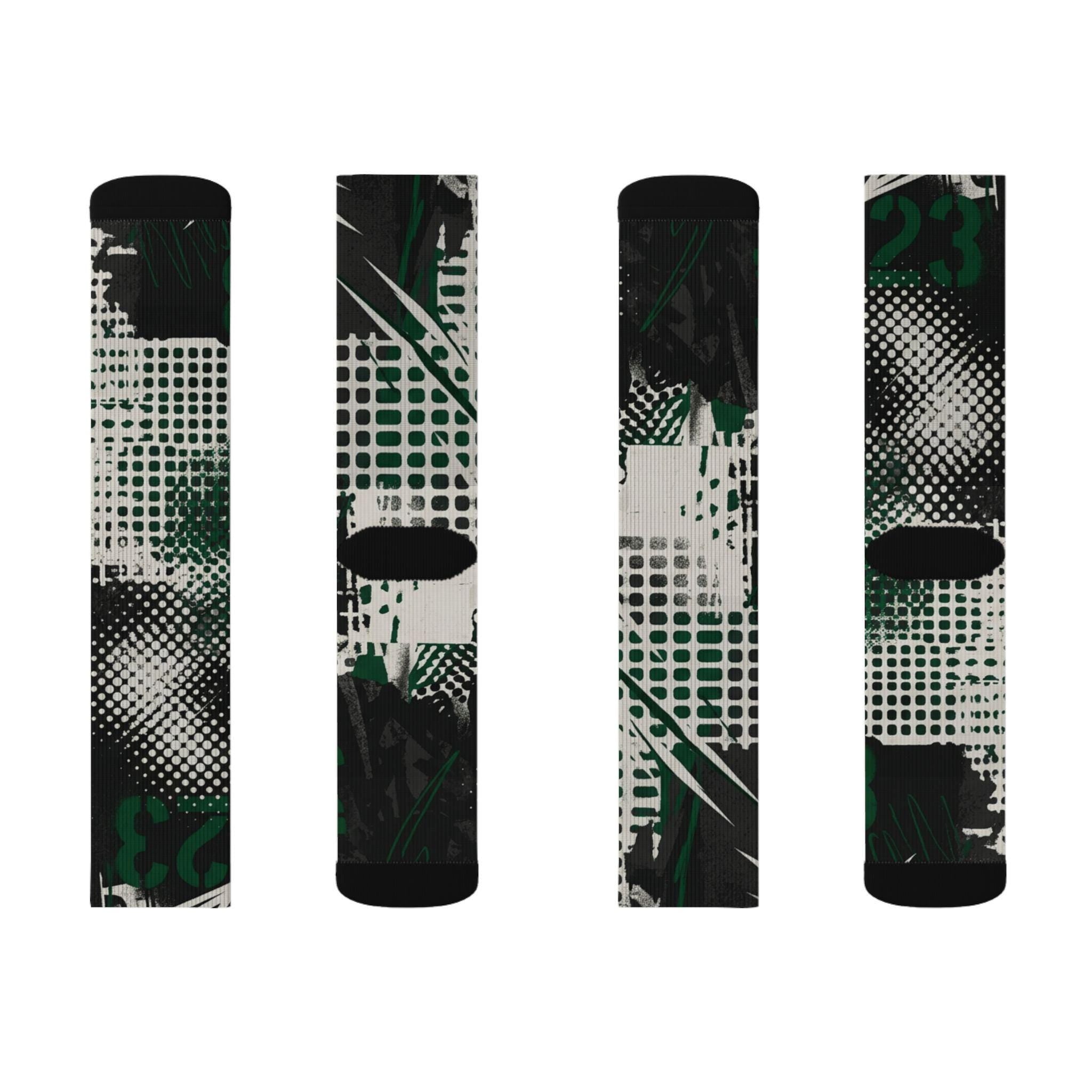 Matching Socks for Jordan 1 Retro Low OG Phantom Pine Green Inspired Design