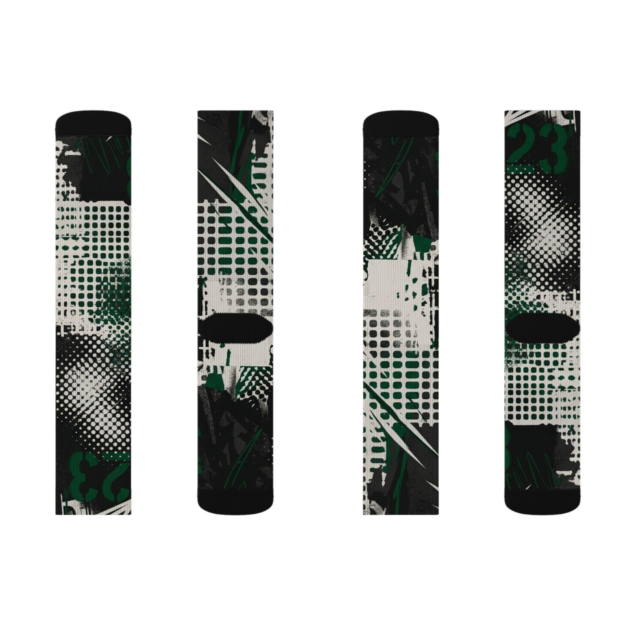 Matching Socks for Jordan 1 Retro Low OG Phantom Pine Green Inspired Design
