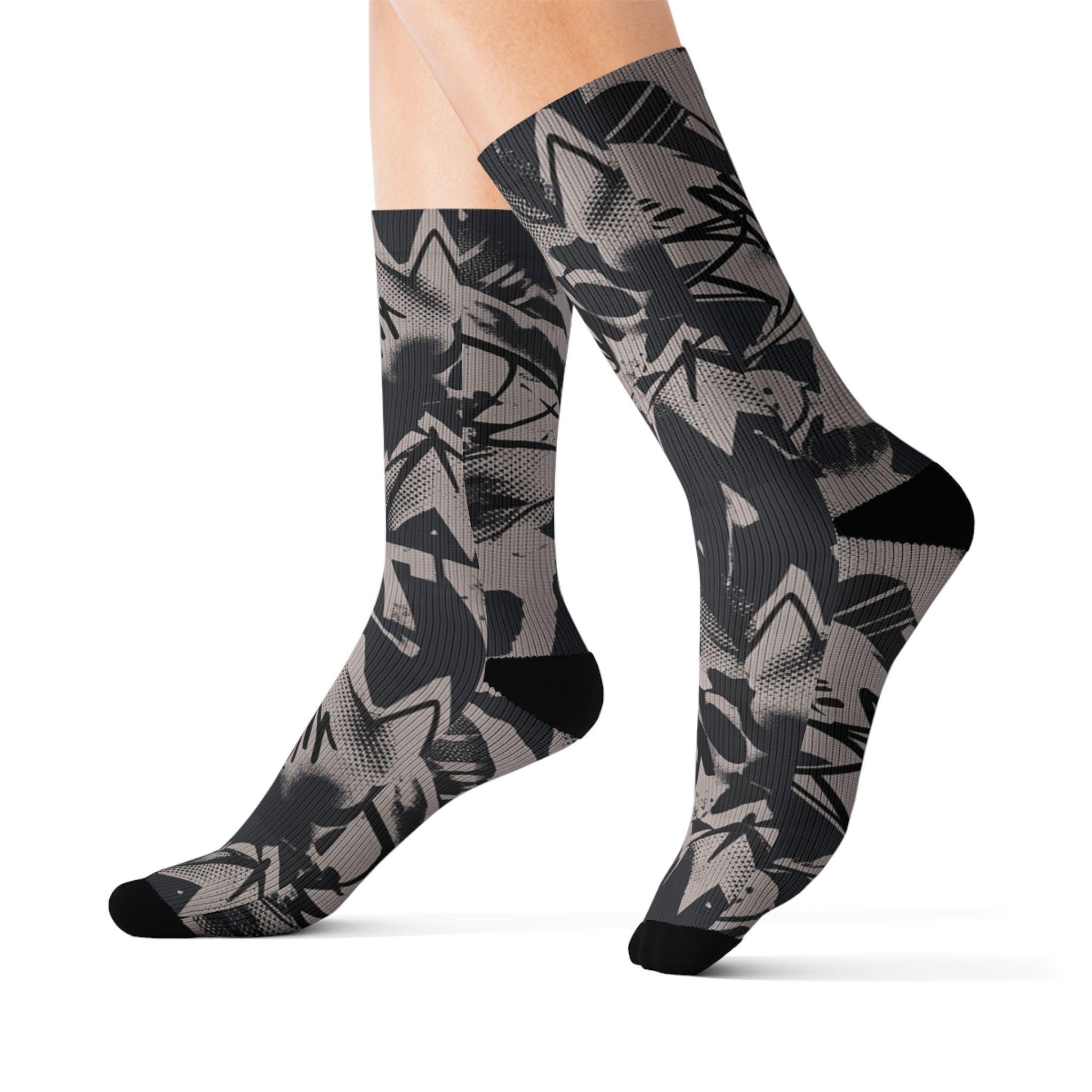 Matching Socks for Dunk Low NYC CBGB Inspired Design