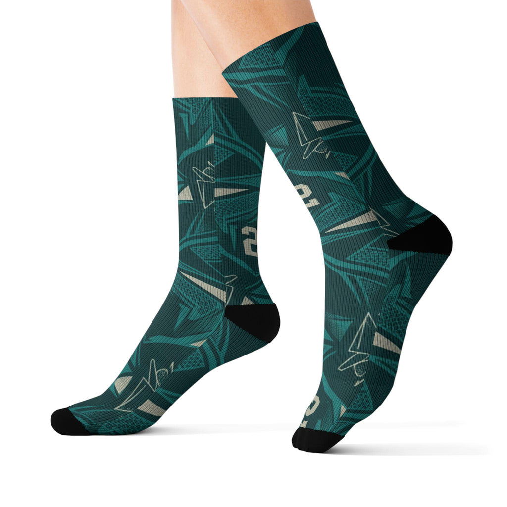 Matching Socks for Kobe 5 Protro Caitlin Clark Coconut Milk Inspired Design