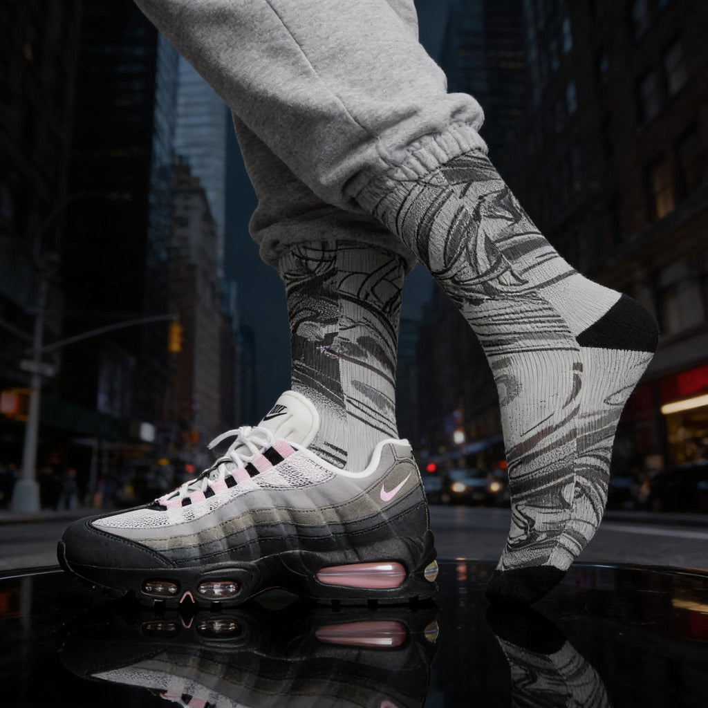 Matching Socks for Wmns Air Max 95 OG Pink Foam Inspired Design