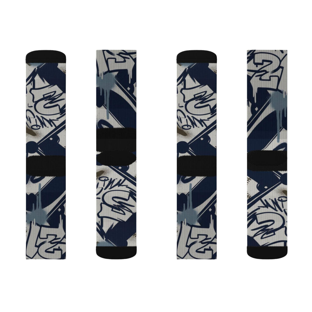 Matching Socks for Air Diamond Turf 2 Black Royal Inspired Design