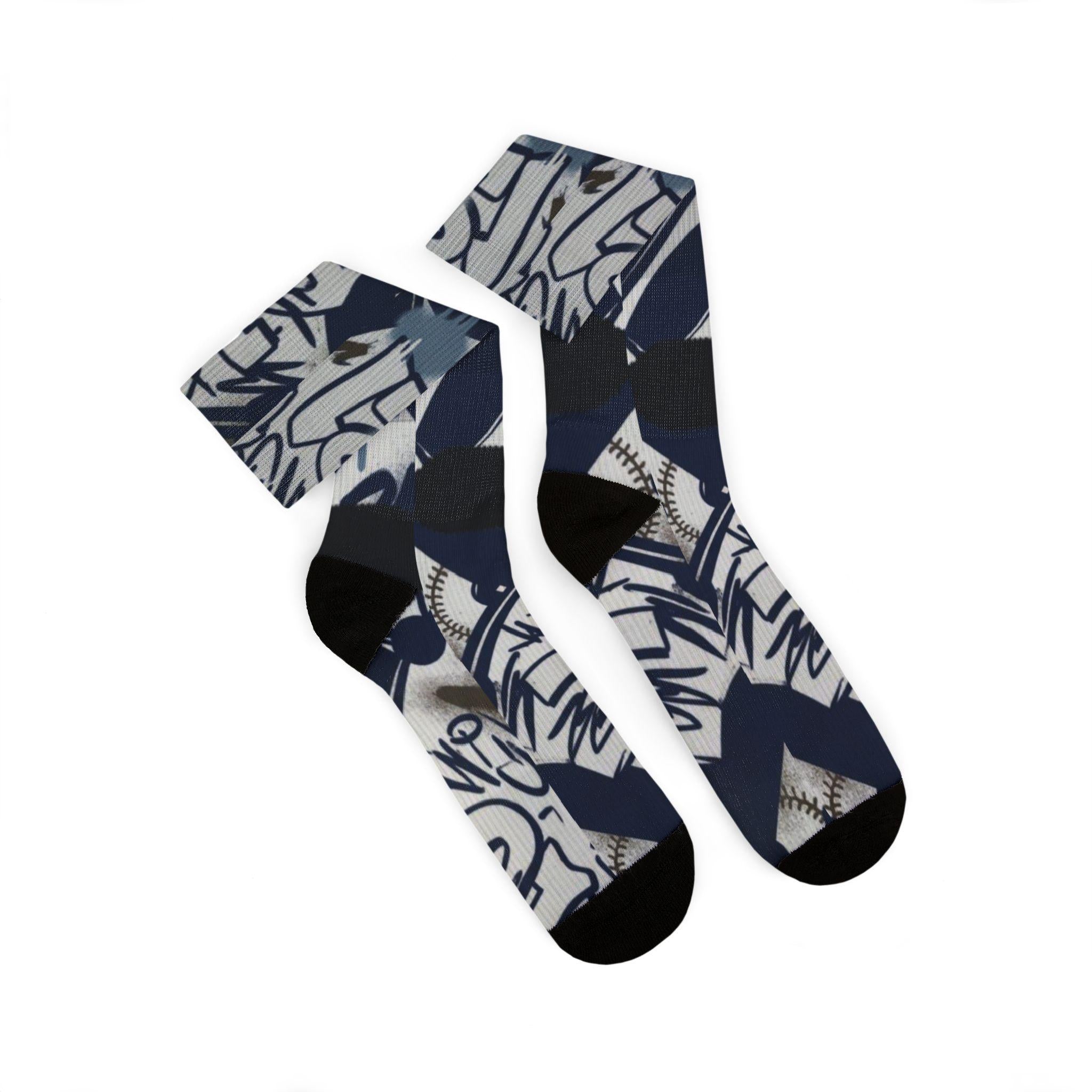 Matching Socks for Air Diamond Turf 2 Black Royal Inspired Design