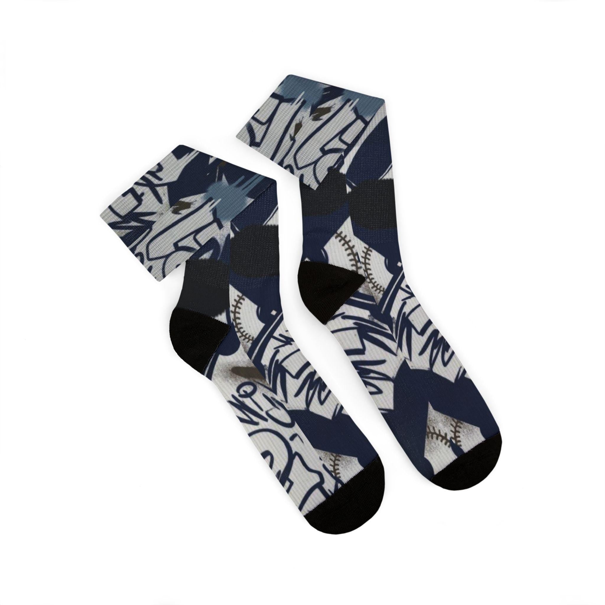 Matching Socks for Air Diamond Turf 2 Black Royal Inspired Design