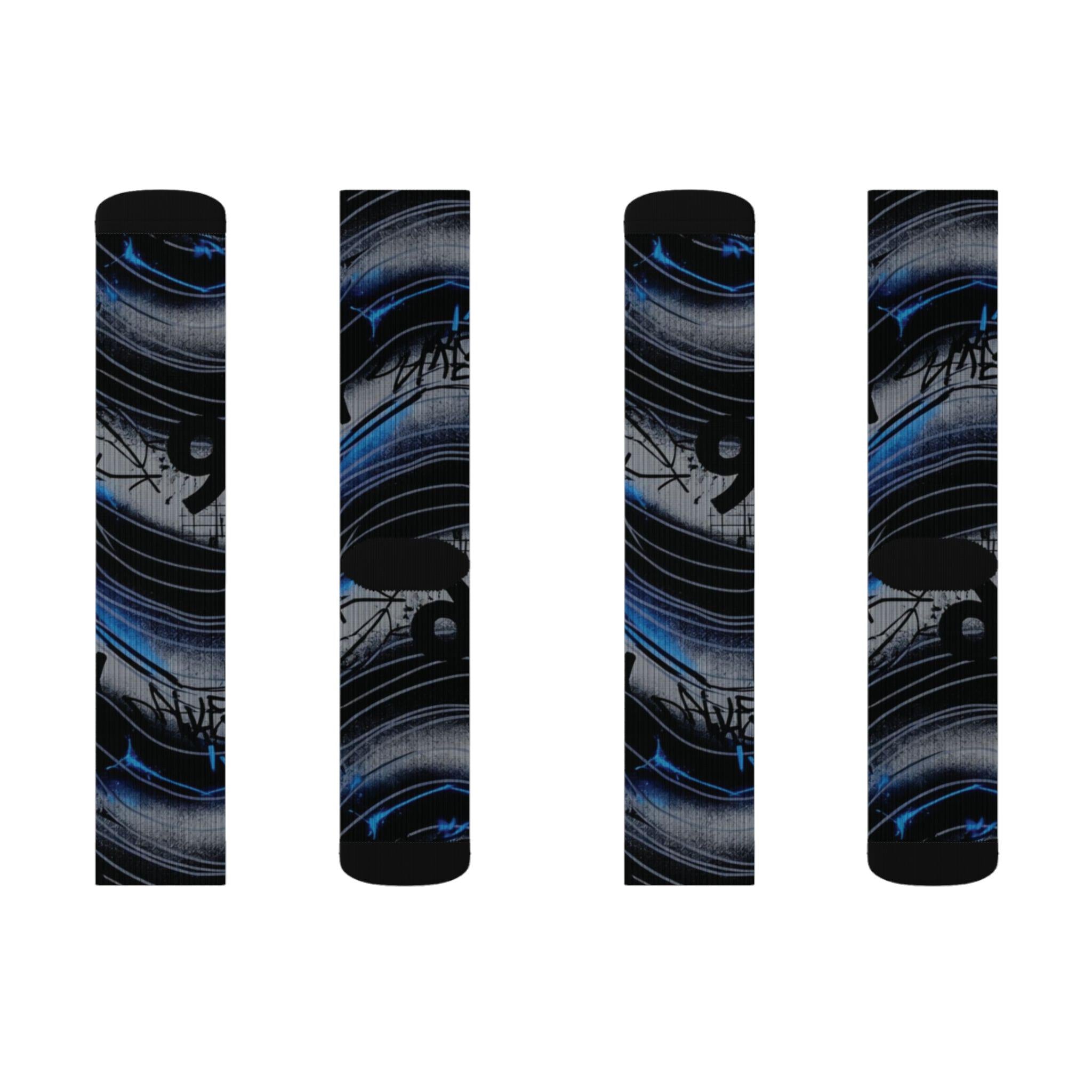 Matching Socks for Air Max 95 Blue Spark Inspired Design