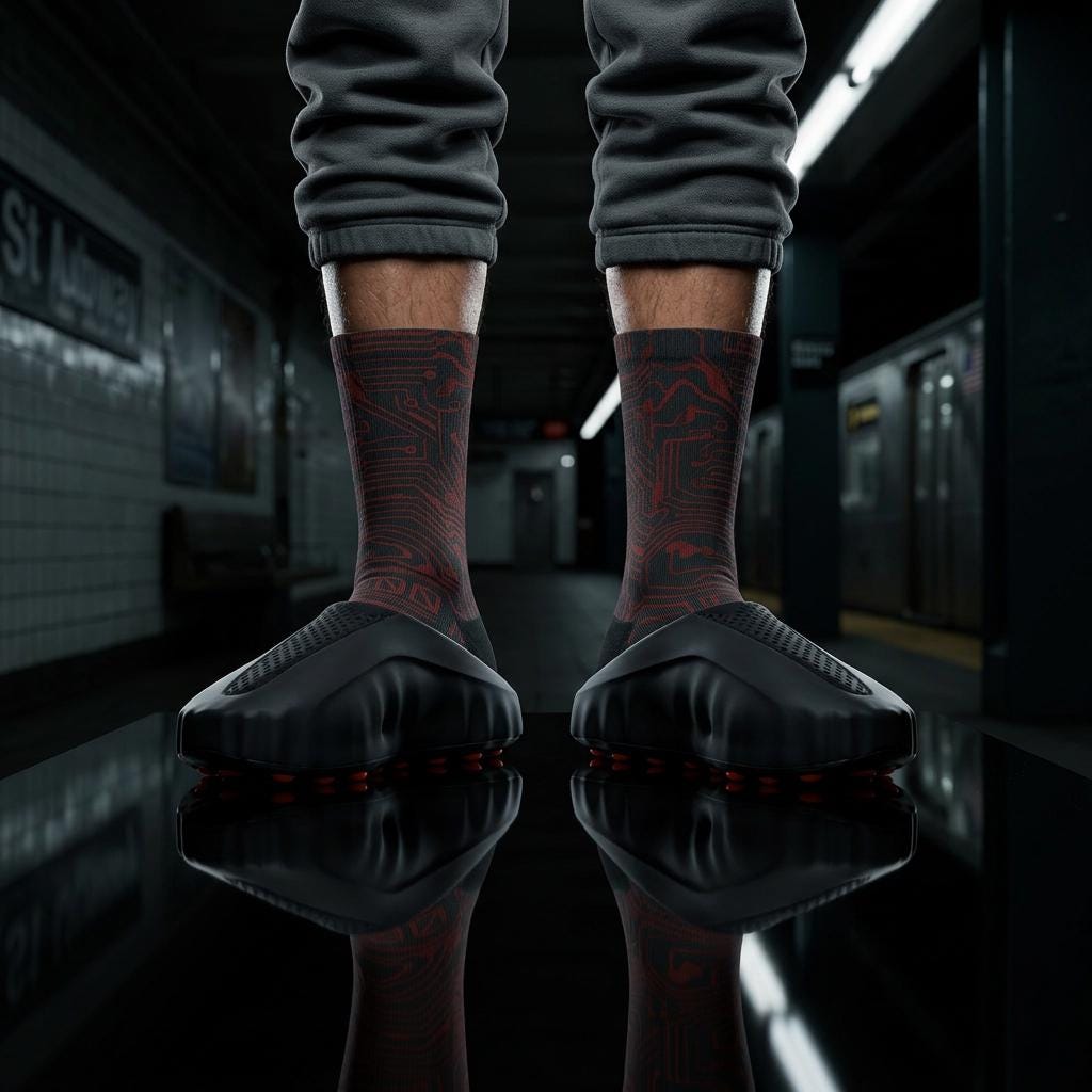 Matching Socks for Mind 001 Black Inspired Design