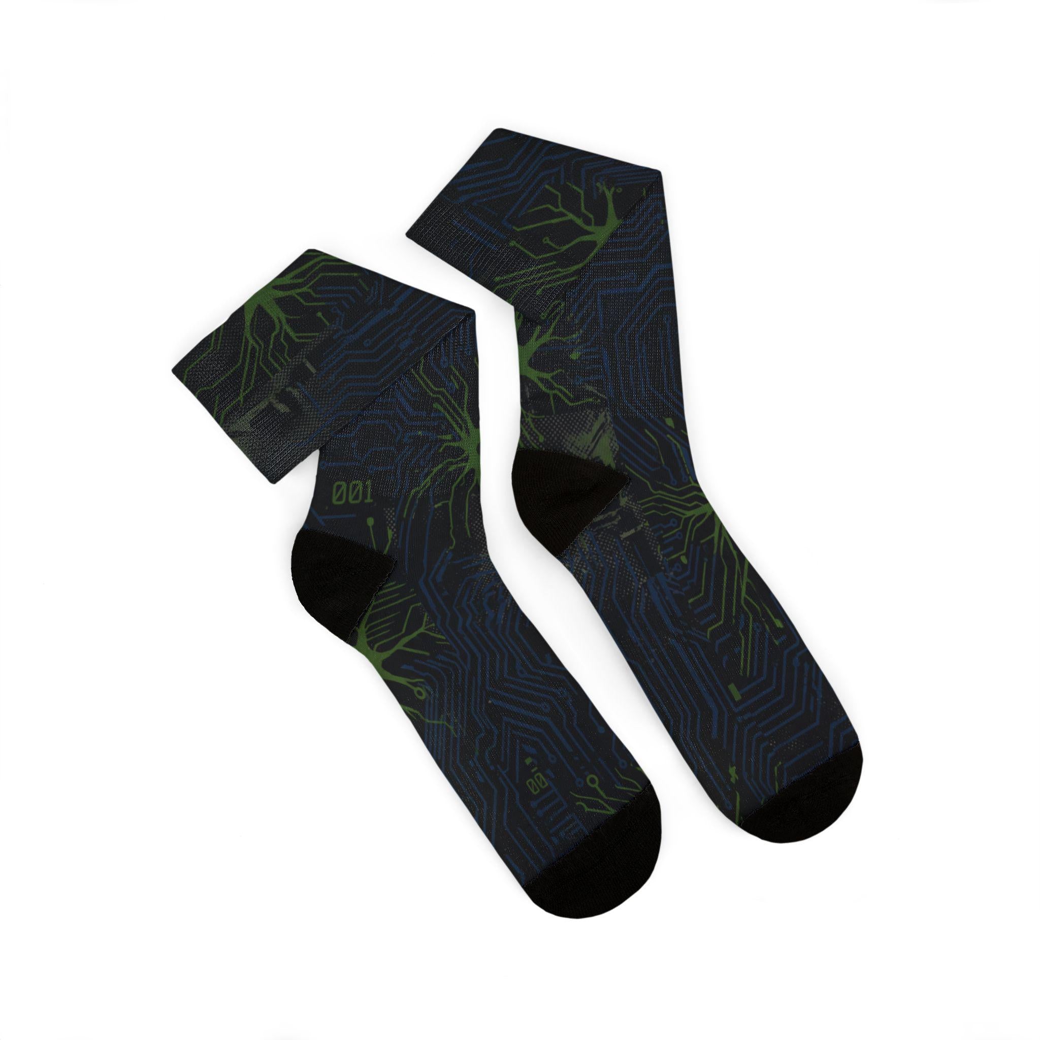 Matching Socks for Mind 001 Flyknit Hyper Royal Inspired Design