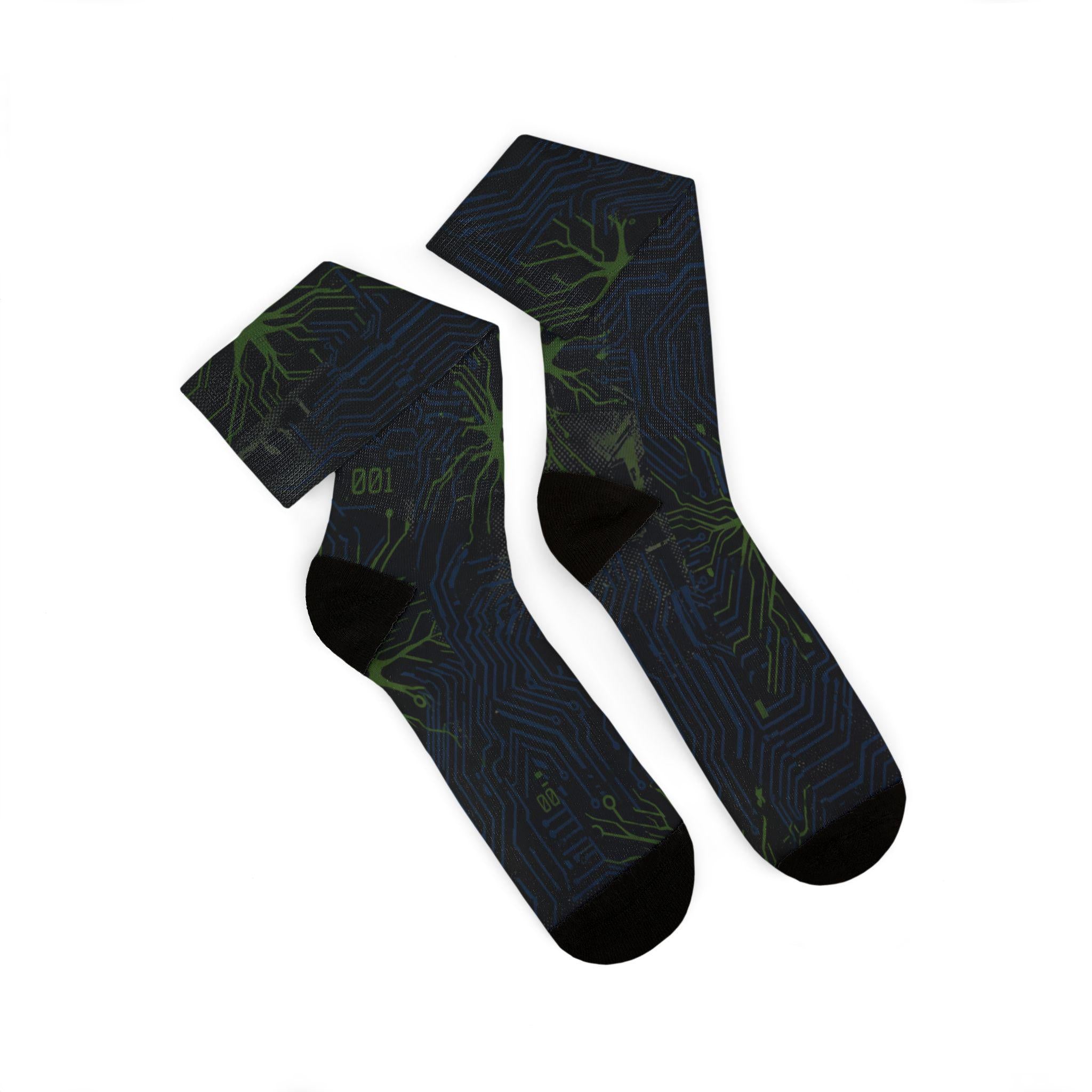 Matching Socks for Mind 001 Flyknit Hyper Royal Inspired Design