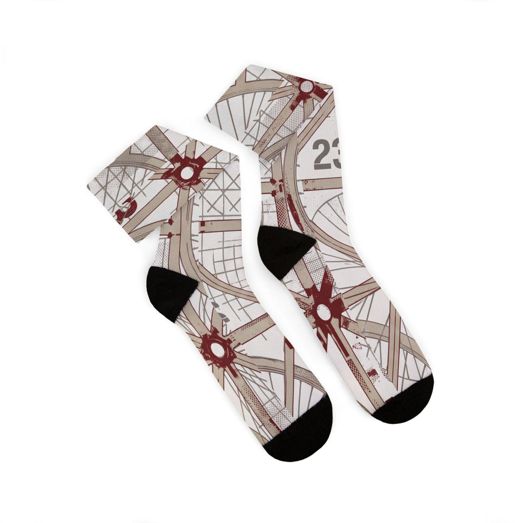 Nigel Sylvester x Jordan 4 Retro Inspired Socks: Brick After Brick Design