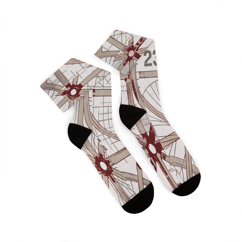 Nigel Sylvester x Jordan 4 Retro Inspired Socks: Brick After Brick Design