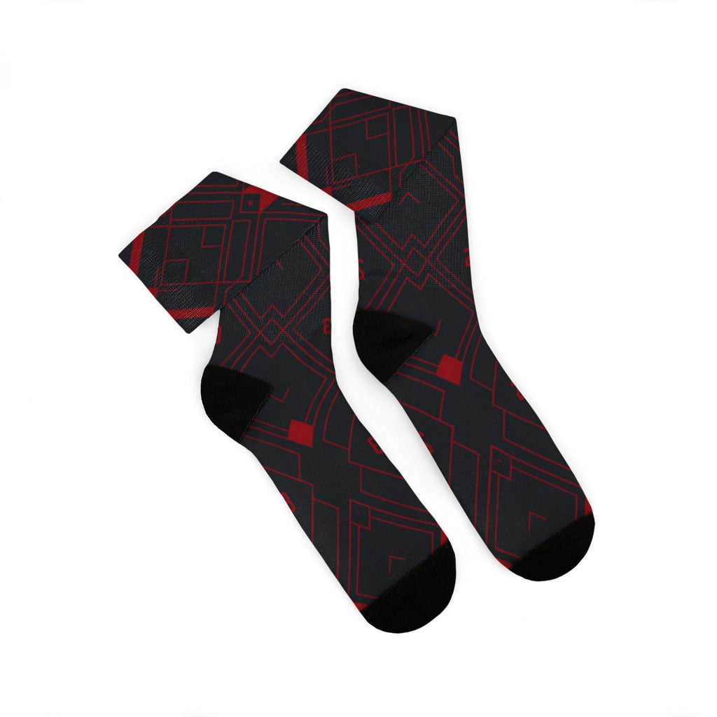 2.0 Matching Socks for Jordan 12 Retro Bloodline Off Noir inspired Design