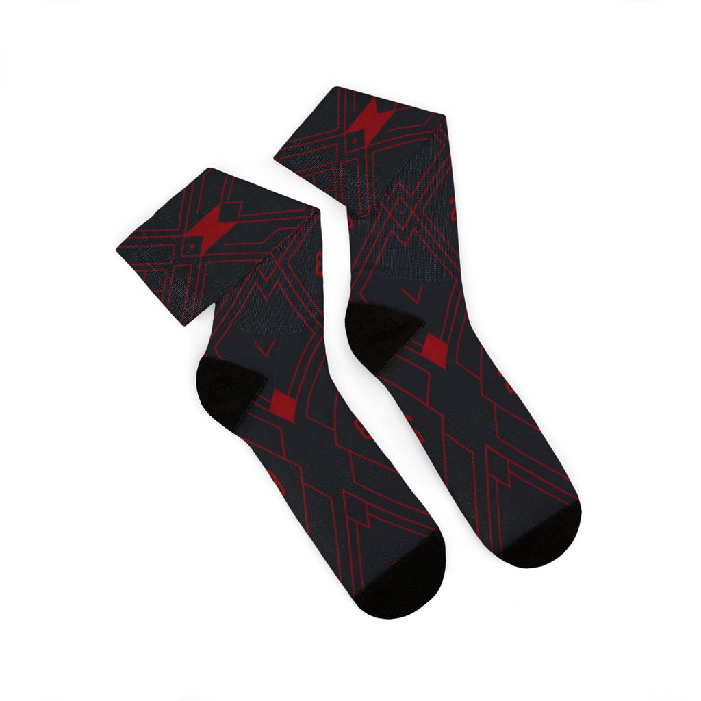 2.0 Matching Socks for Jordan 12 Retro Bloodline Off Noir inspired Design
