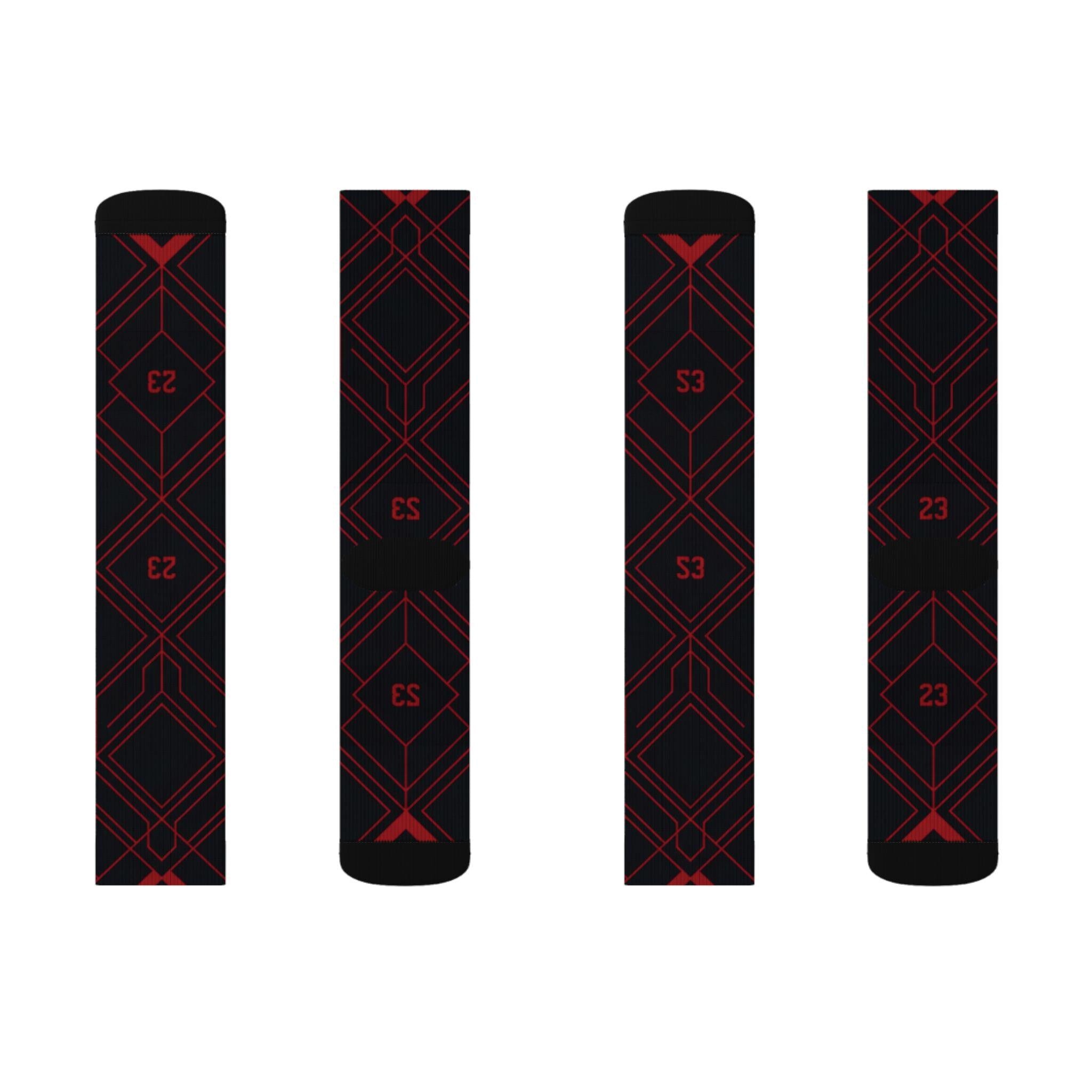 2.0 Matching Socks for Jordan 12 Retro Bloodline Off Noir inspired Design
