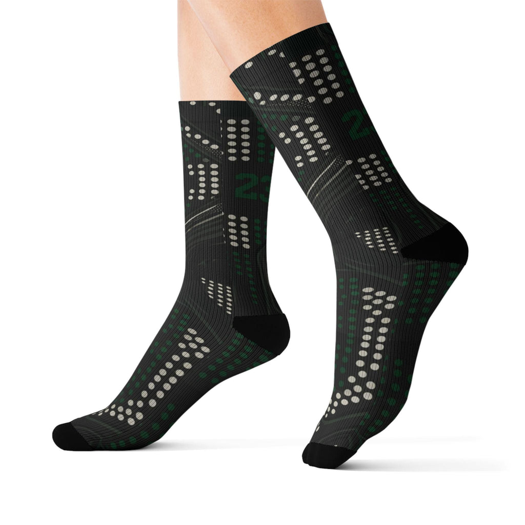 2.0 Matching Socks for Jordan 1 Retro Low OG Phantom Pine Green Inspired Design