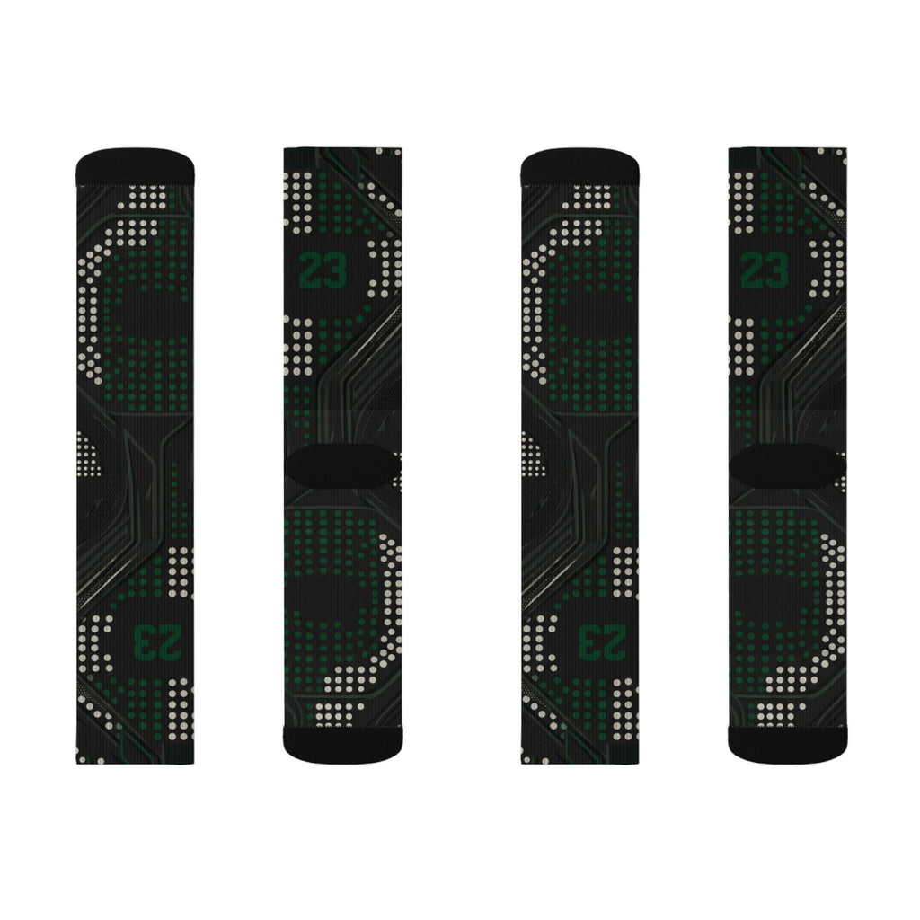 2.0 Matching Socks for Jordan 1 Retro Low OG Phantom Pine Green Inspired Design