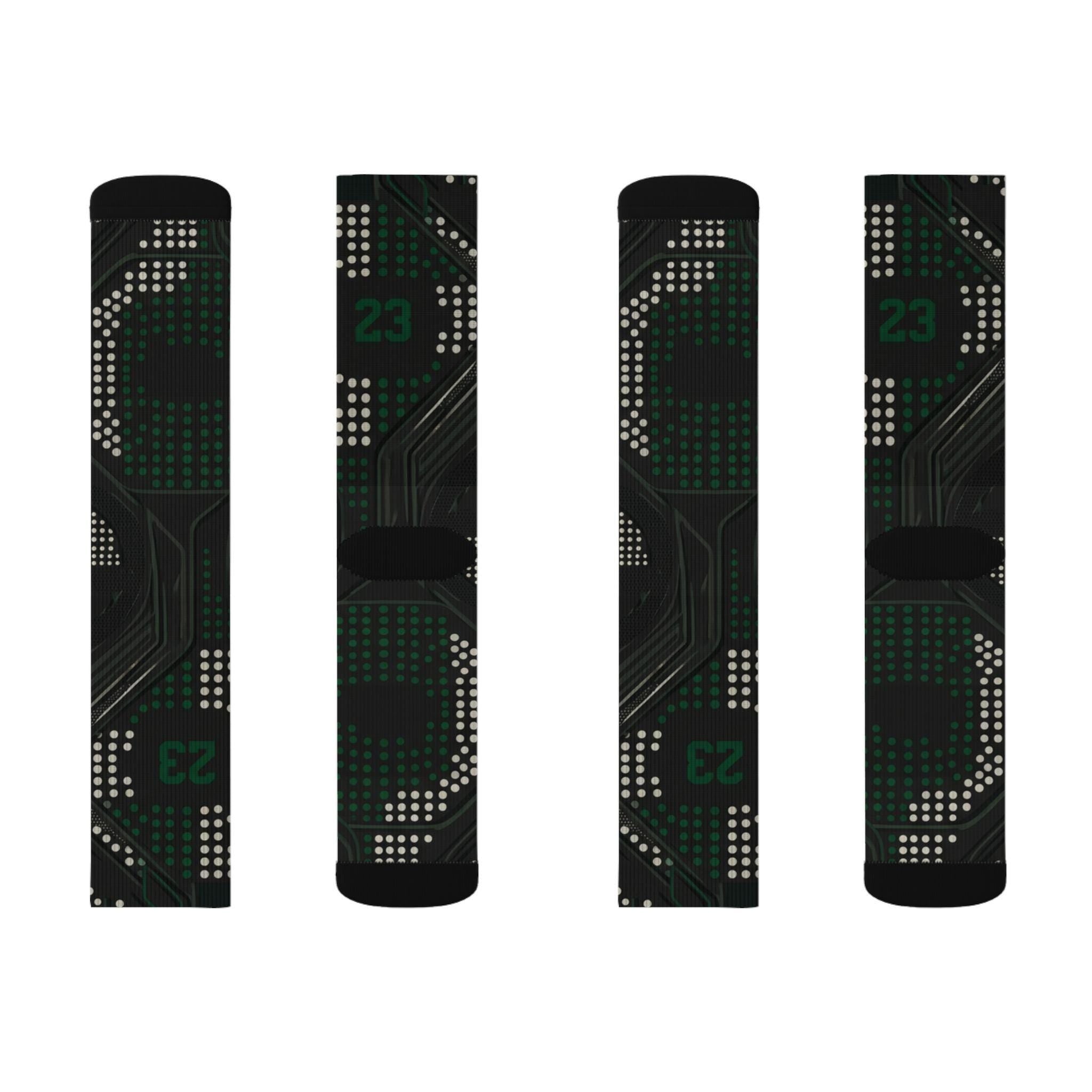 2.0 Matching Socks for Jordan 1 Retro Low OG Phantom Pine Green Inspired Design