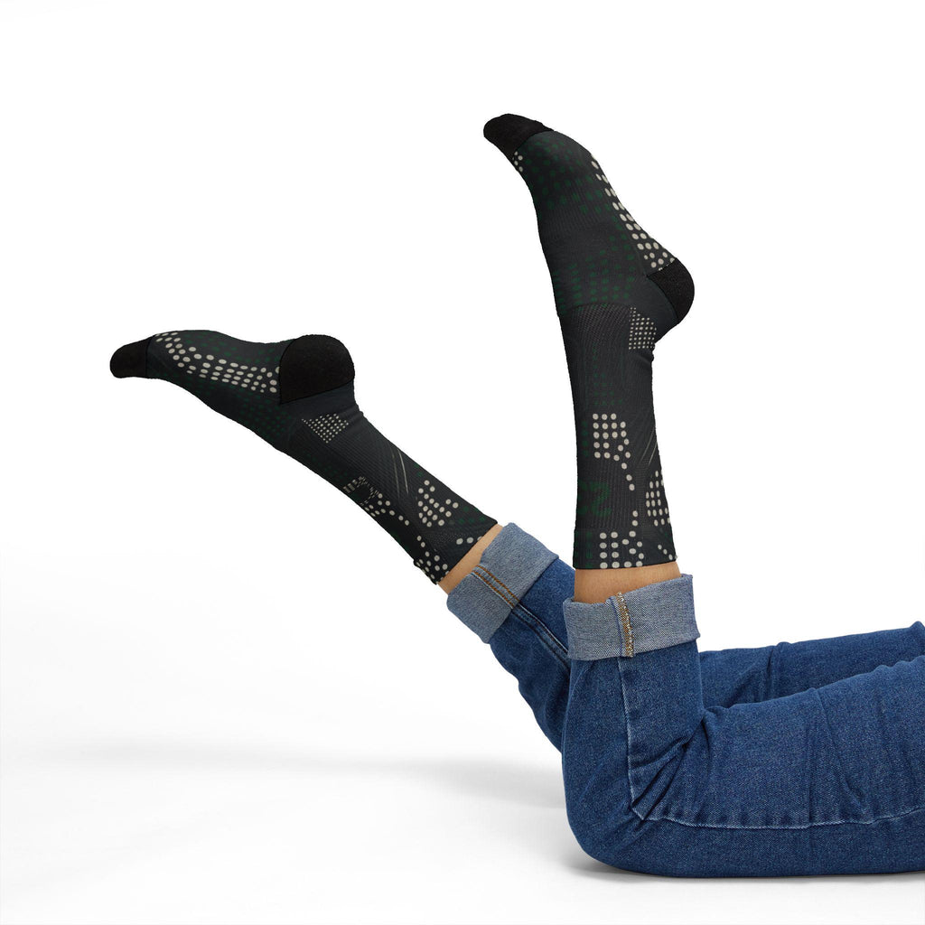2.0 Matching Socks for Jordan 1 Retro Low OG Phantom Pine Green Inspired Design