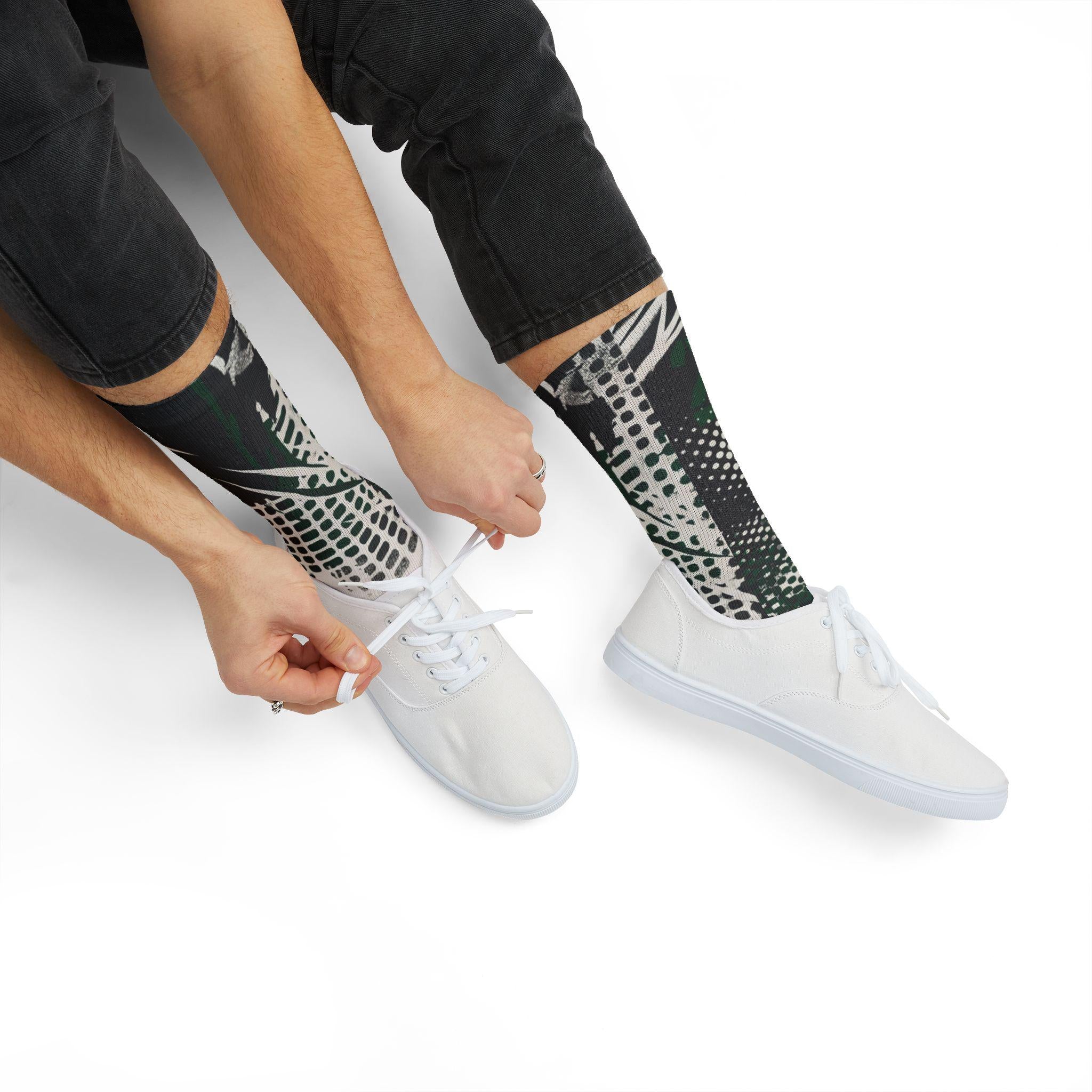 Matching Socks for Jordan 1 Retro Low OG Phantom Pine Green Inspired Design