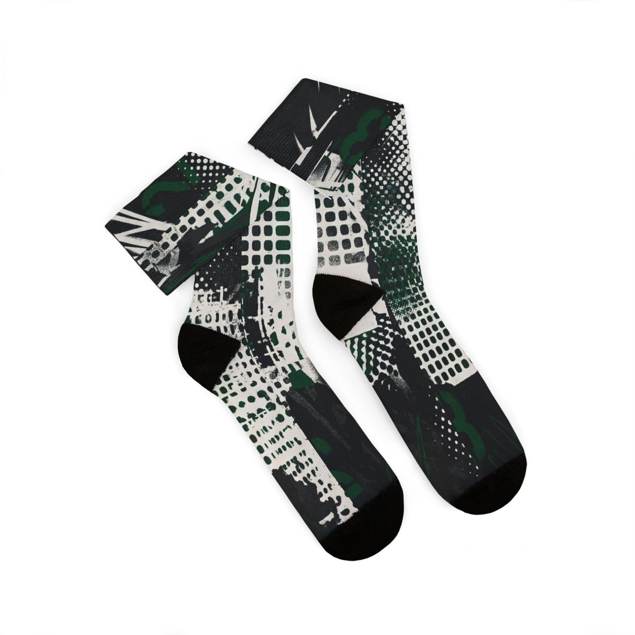 Matching Socks for Jordan 1 Retro Low OG Phantom Pine Green Inspired Design