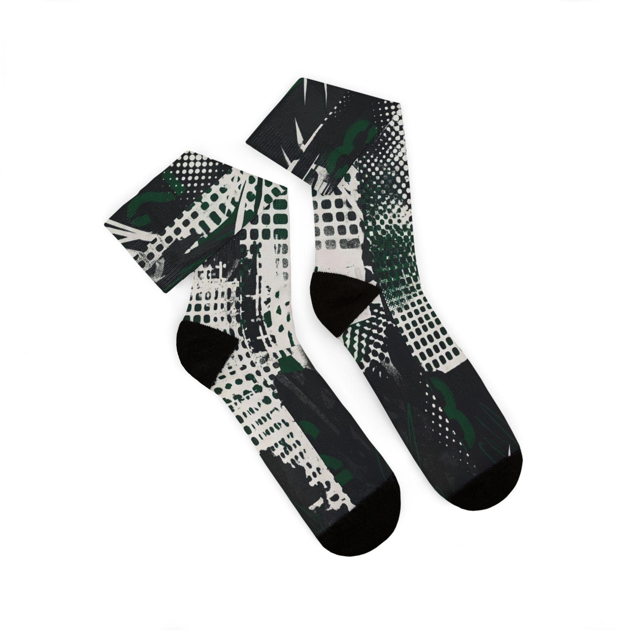 Matching Socks for Jordan 1 Retro Low OG Phantom Pine Green Inspired Design