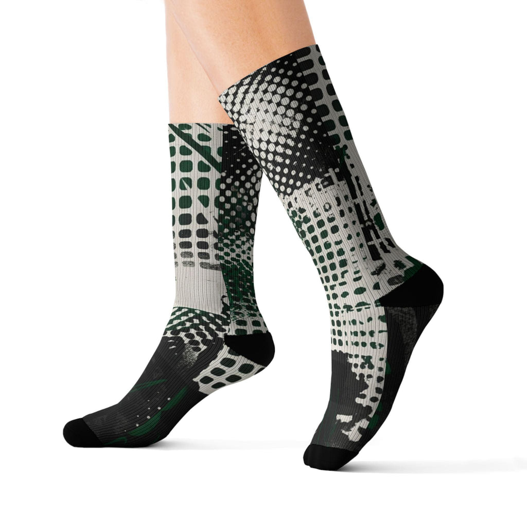 Matching Socks for Jordan 1 Retro Low OG Phantom Pine Green Inspired Design
