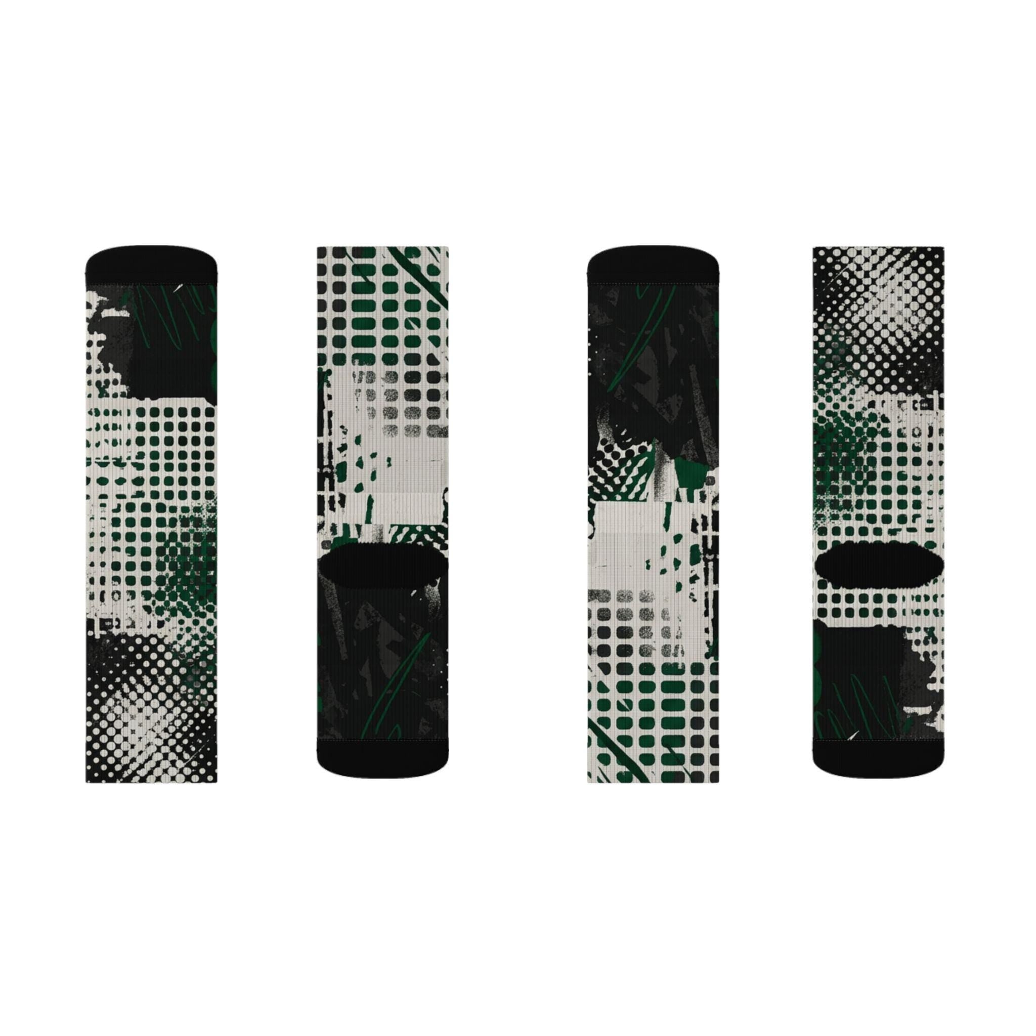 Matching Socks for Jordan 1 Retro Low OG Phantom Pine Green Inspired Design