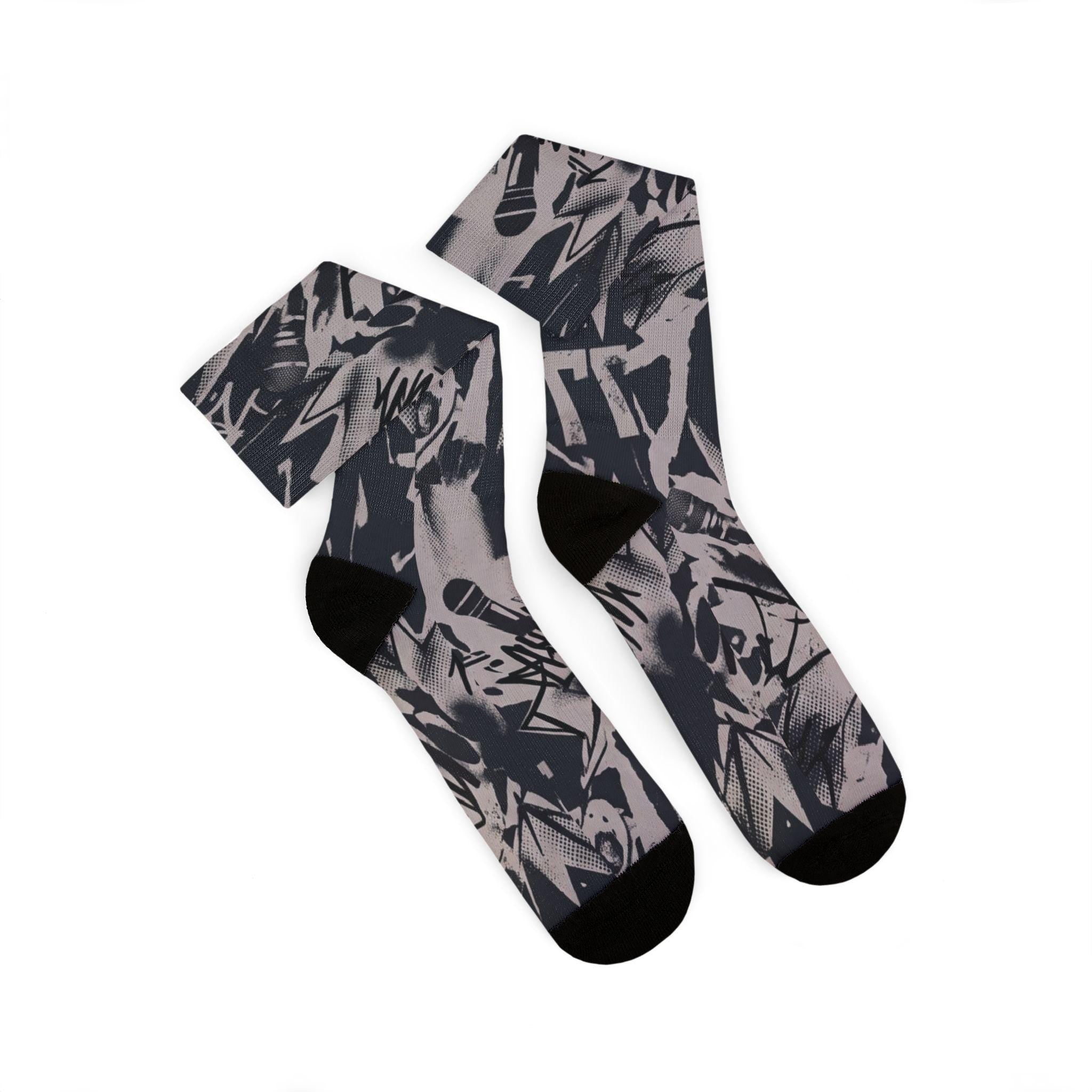Matching Socks for Dunk Low NYC CBGB Inspired Design