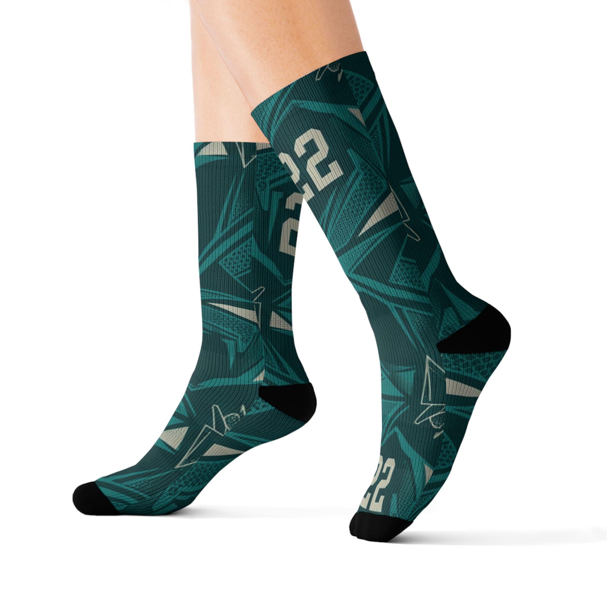 Matching Socks for Kobe 5 Protro Caitlin Clark Coconut Milk Inspired Design