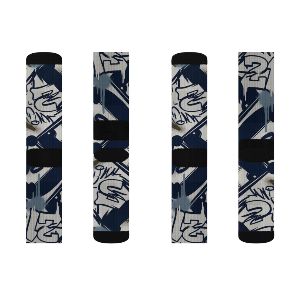 Matching Socks for Air Diamond Turf 2 Black Royal Inspired Design