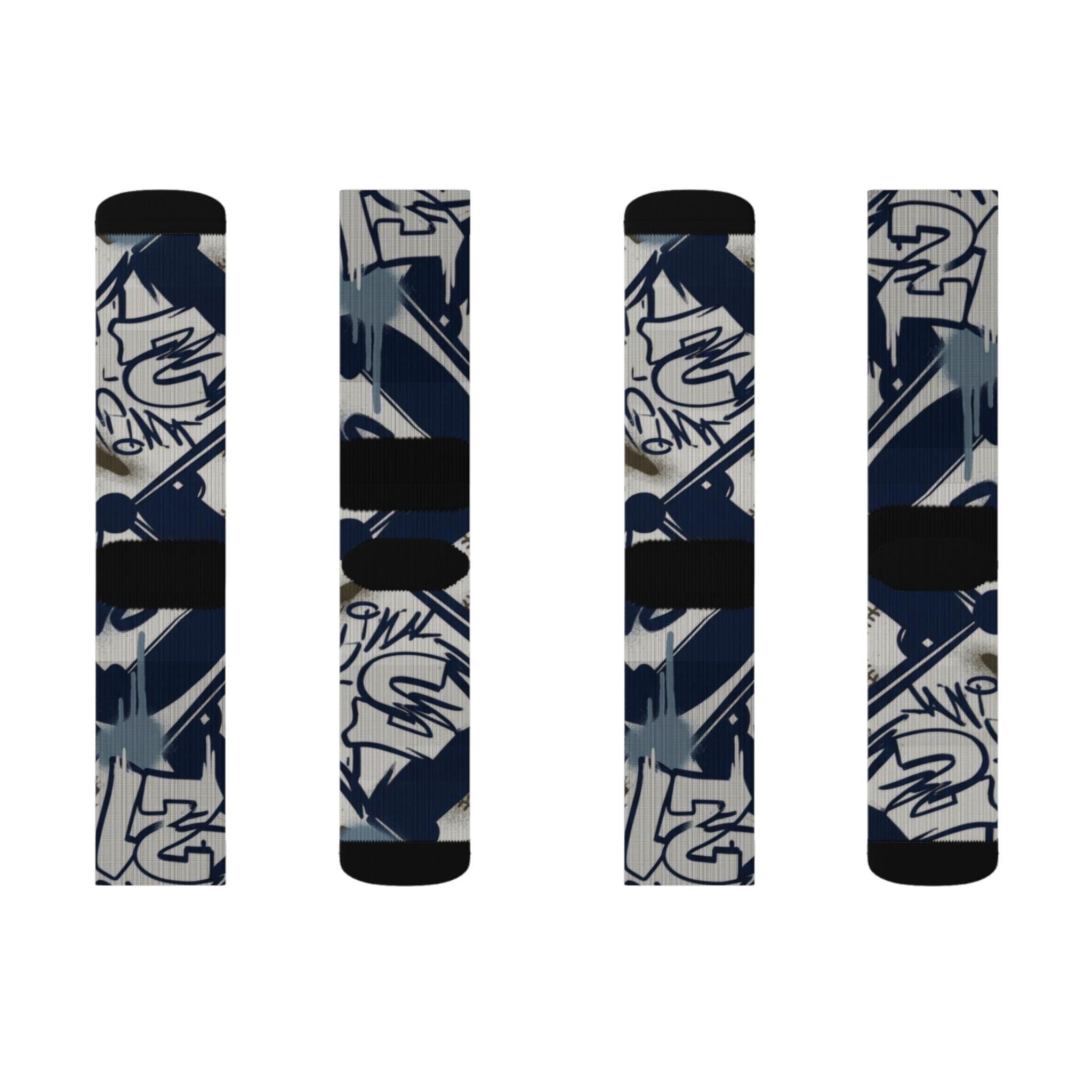 Matching Socks for Air Diamond Turf 2 Black Royal Inspired Design