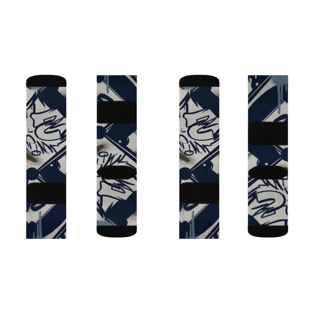 Matching Socks for Air Diamond Turf 2 Black Royal Inspired Design