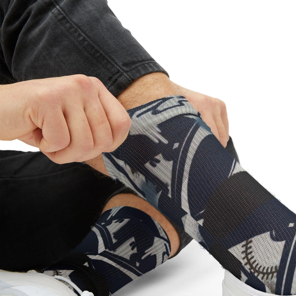Matching Socks for Air Diamond Turf 2 Black Royal Inspired Design