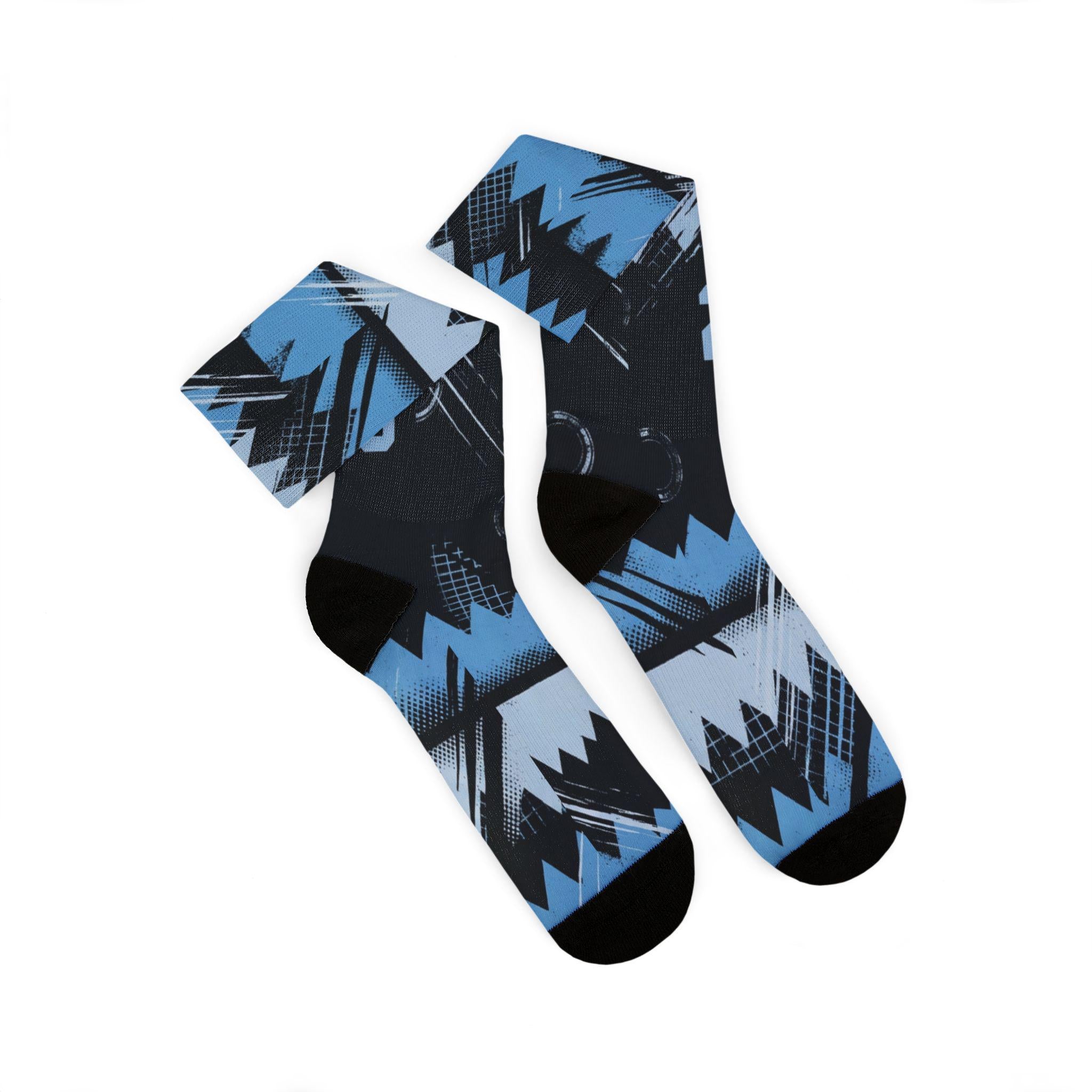 Matching Socks for Jordan 5 Retro Black Carolina UNC 2026 Inspired Design