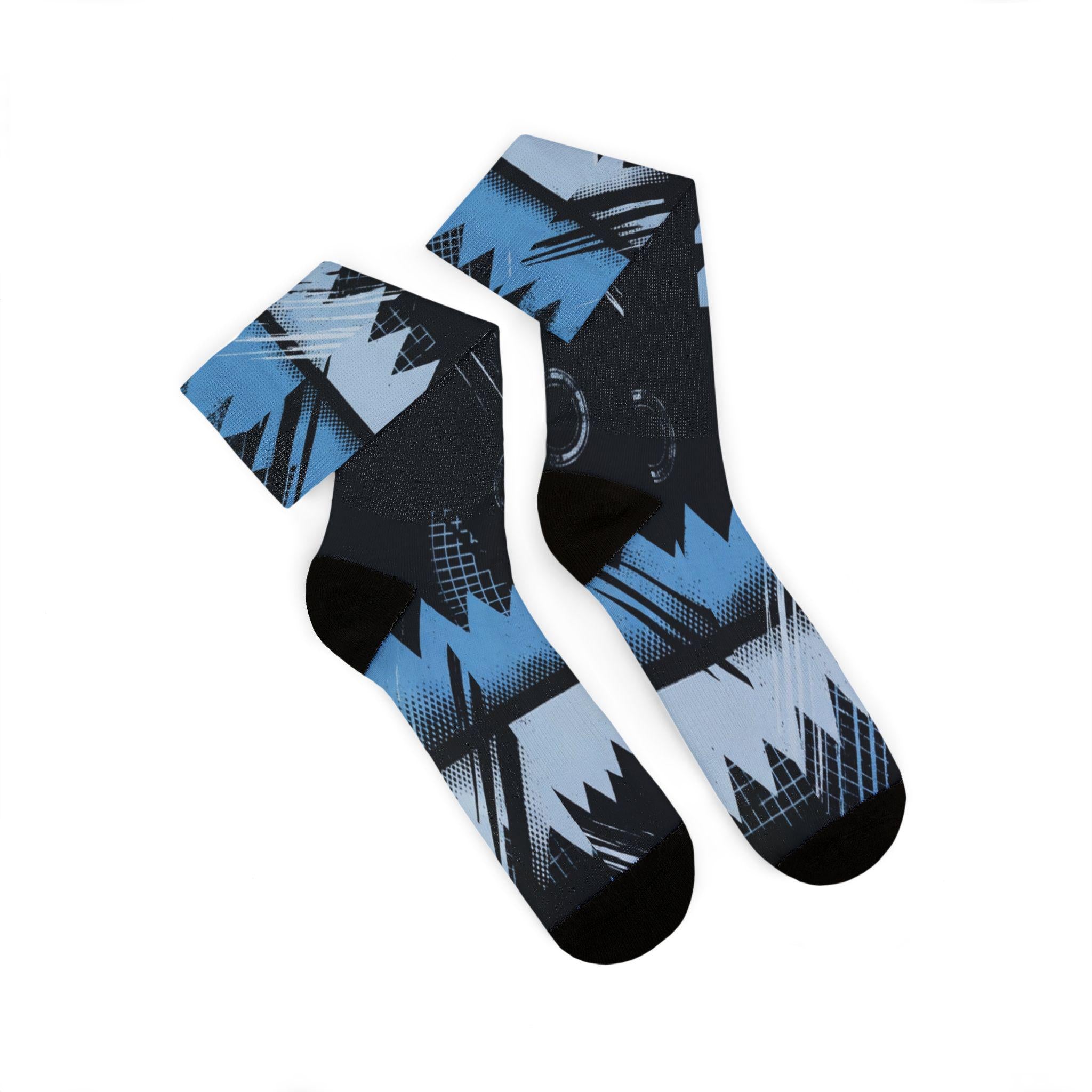 Matching Socks for Jordan 5 Retro Black Carolina UNC 2026 Inspired Design